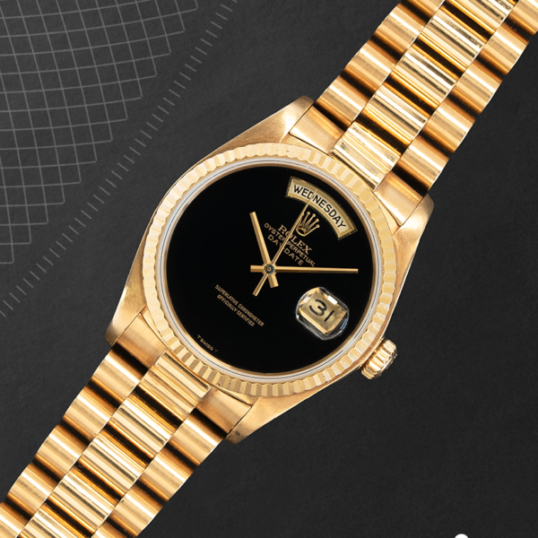 Rolex Day-Date Onyx Dial — Chrono24 Watches